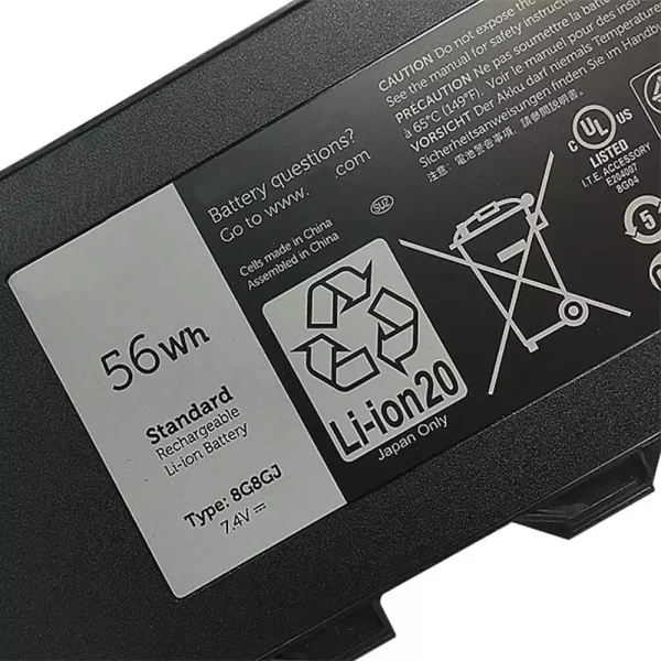 Aккумулятор для ноутбука DELL 8G8GJ — изображение 3