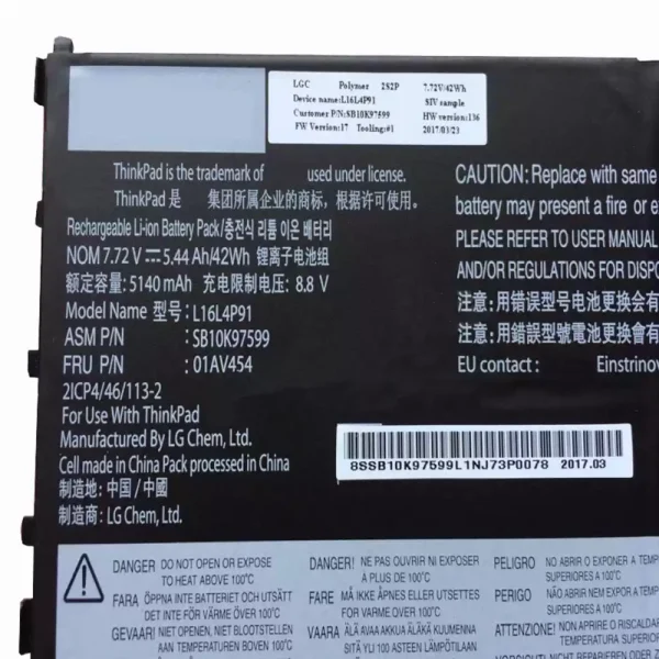 Aккумулятор для ноутбука LENOVO SB10K97599 — изображение 3