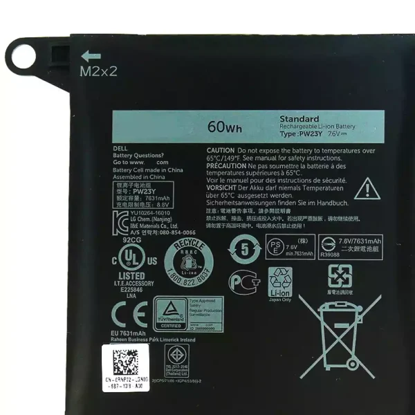 Aккумулятор для ноутбука DELL PW23Y — изображение 3