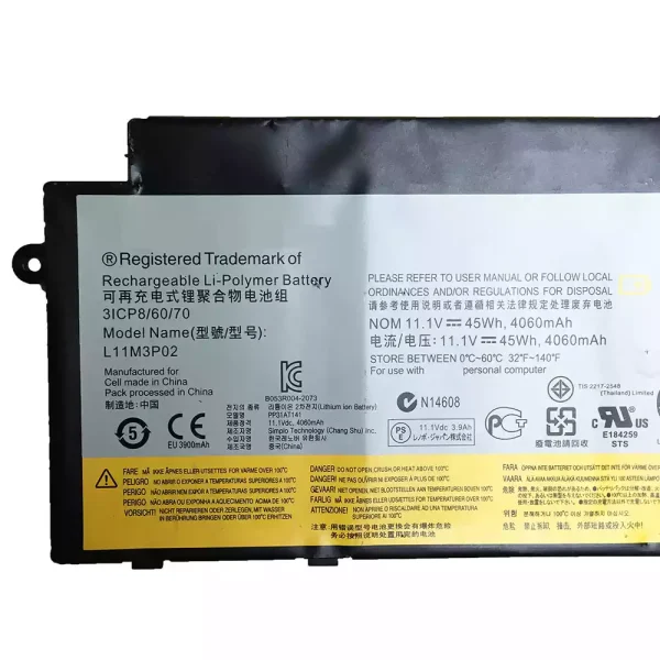 Aккумулятор для ноутбука Lenovo L11M3P02 — изображение 3