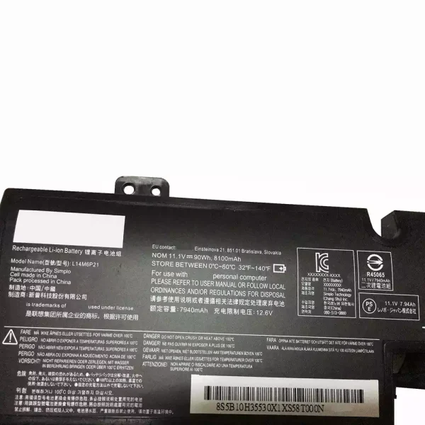 Aккумулятор для ноутбука LENOVO L14M6P21 — изображение 3