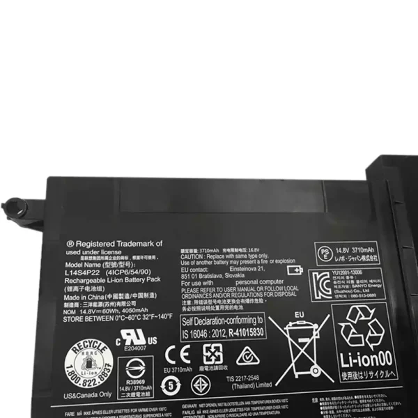 Aккумулятор для ноутбука LENOVO L14S4P22 — изображение 2