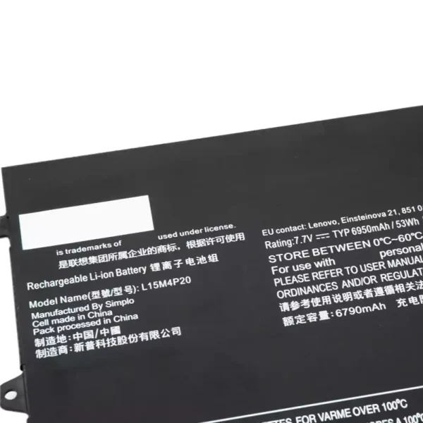 Aккумулятор для ноутбука LENOVO L15M4P20 — изображение 3