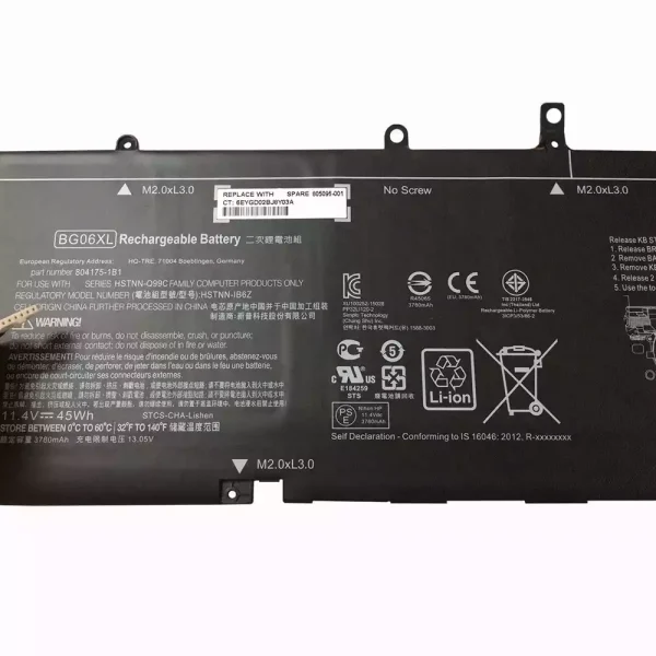 Aккумулятор для ноутбука HP 804175-1B1 — изображение 3