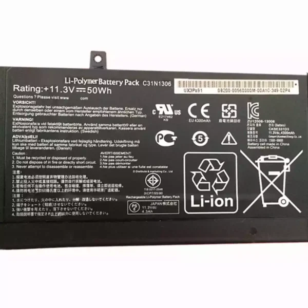 Aккумулятор для ноутбука ASUS ZenBook UX302L，ZenBook UX302LA，ZenBook UX302LG — изображение 3