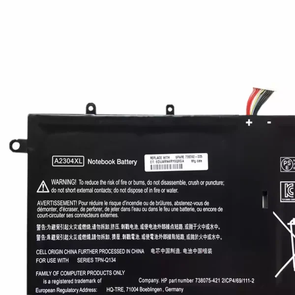 Aккумулятор для ноутбука HP 738392-005 — изображение 3