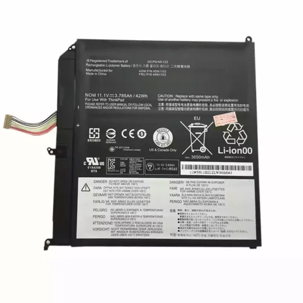 Aккумулятор для ноутбука LENOVO ThinkPad X1 Helix