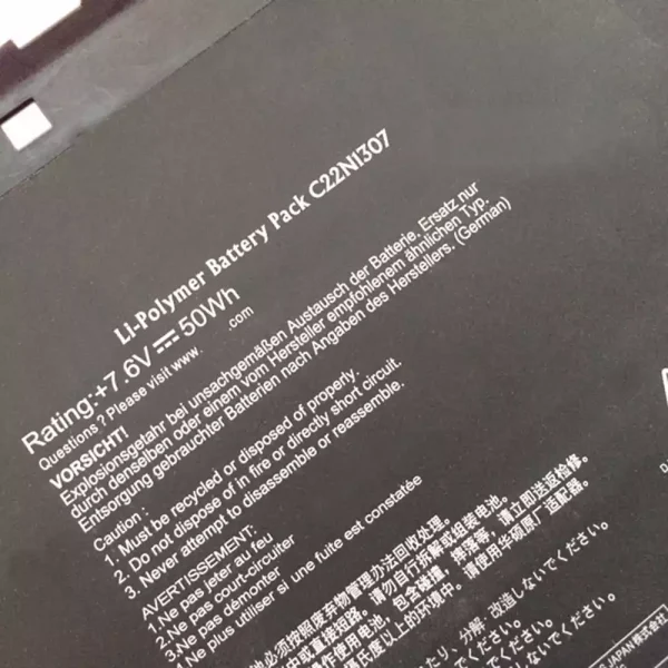 Aккумулятор для ноутбука ASUS C22N1307 — изображение 3
