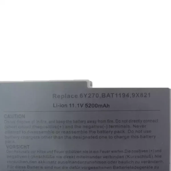 Aккумулятор для ноутбука DELL 6Y270,BAT1194 — изображение 3