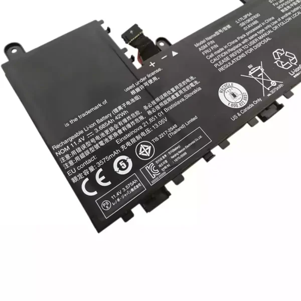 Aккумулятор для ноутбука Lenovo L17L3P54,01AV486,SB10K97630 — изображение 3