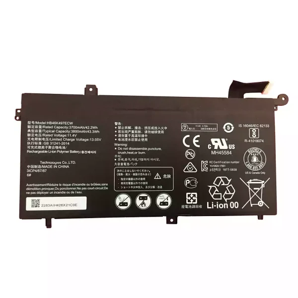 Aккумулятор для ноутбука HUAWEI HB46K497ECW