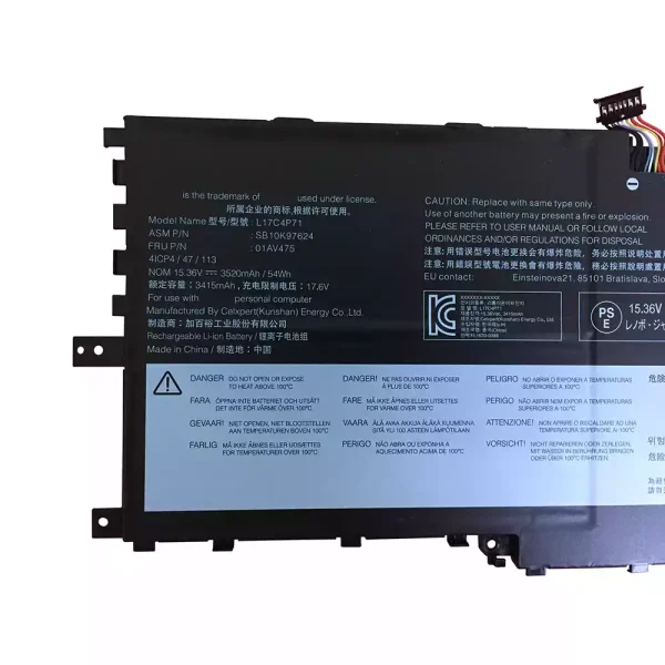Aккумулятор для ноутбука LENOVO ThinkPad Yoga 2018 — изображение 3