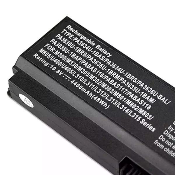 Aккумулятор для ноутбука TOSHIBA PABAS116,PABAS117,PABAS118 — изображение 3