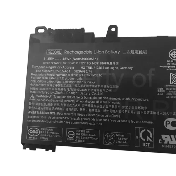 Aккумулятор для ноутбука HP HSTNN-OB1C,HSTNN-0B1C, HSTNN-UB7R — изображение 3