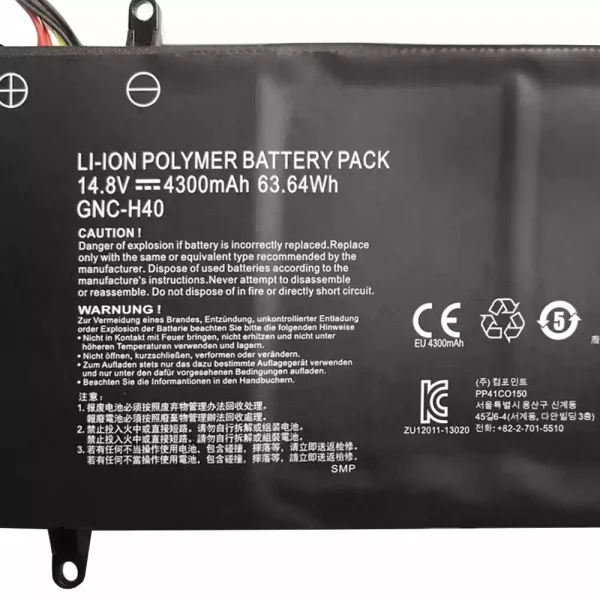 Aккумулятор для ноутбука Gigabyte GNC-H40 — изображение 2