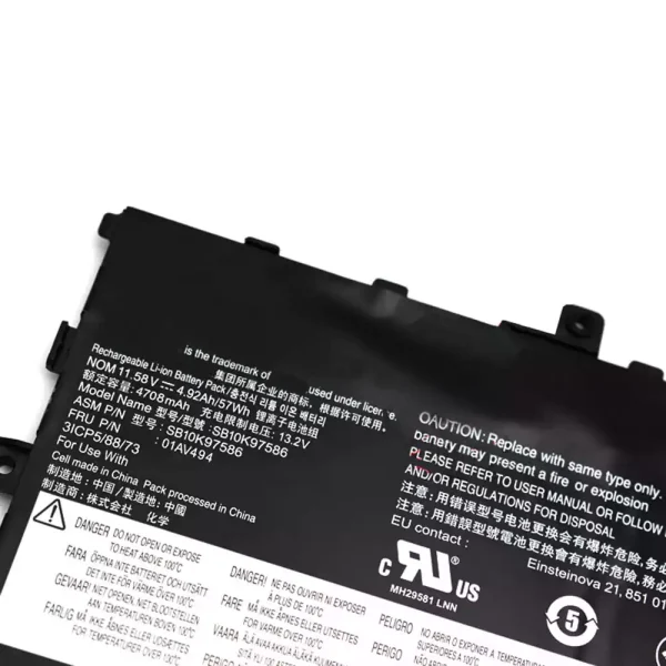 Aккумулятор для ноутбука LENOVO ThinkPad X1 Carbon 2017 2018,ThinkPad X1 Carbon 5th 6th — изображение 3