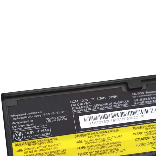 Aккумулятор для ноутбука Lenovo ThinkPad X200 X200S X201 X201I X201S — изображение 3