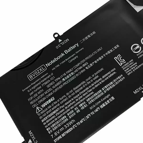 Aккумулятор для ноутбука HP BV02XL — изображение 3