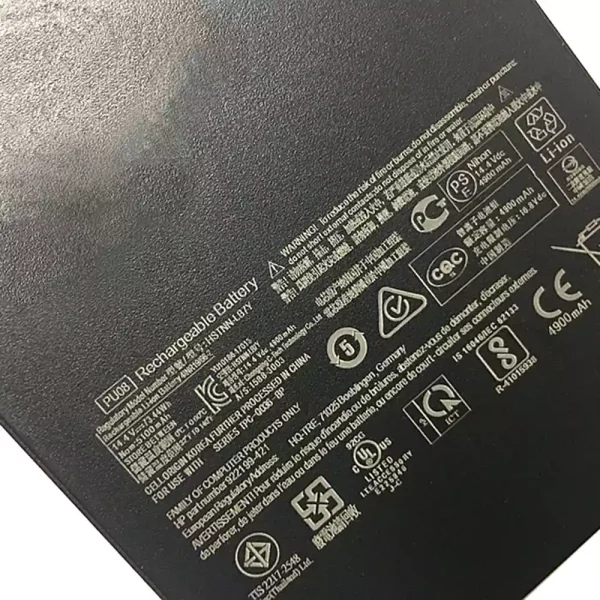Aккумулятор для ноутбука HP TPN-Q186 TPN-C129 TPN-C130 TPN-W129 TPN-W130 — изображение 3