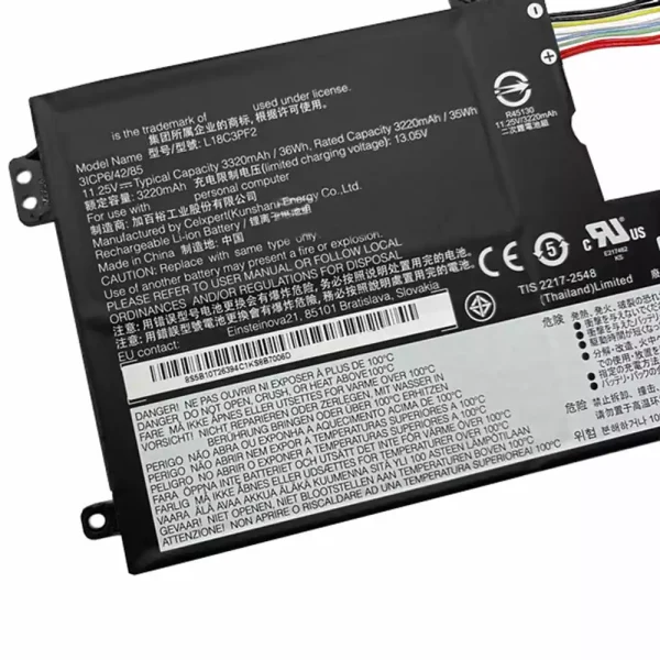 Aккумулятор для ноутбука LENOVO L18C3PF2,L18D3PF1 — изображение 3