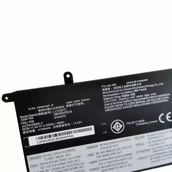 Aккумулятор для ноутбука LENOVO L17C6P71,L17M6P71 — изображение 3