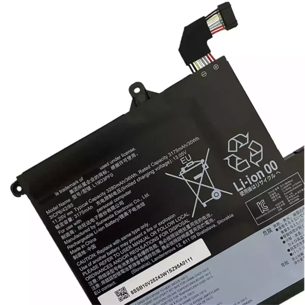 Aккумулятор для ноутбука LENOVO L19D3PF0 L19M3PF0 — изображение 4