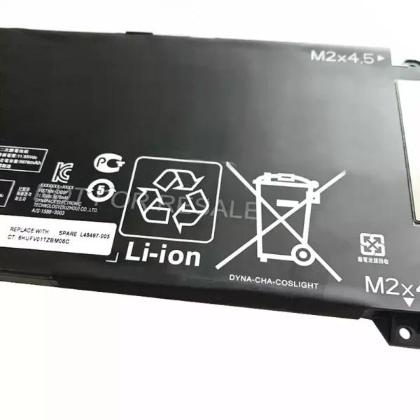 Aккумулятор для ноутбука HP HSTNN-DB9F L48431-2C1 L48497-005 TPN-C143 — изображение 4