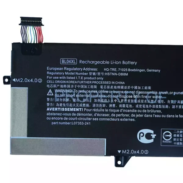 Aккумулятор для ноутбука HP BL04XL — изображение 3