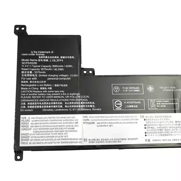 Aккумулятор для ноутбука LENOVO L19L3PF4 — изображение 3