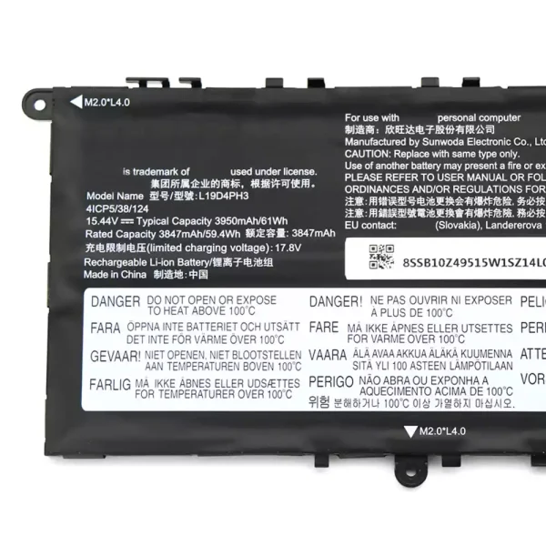 Aккумулятор для ноутбука LENOVO Yoga 14sIHU 14sITL 14s 2021,Slim 7 Pro 14ITL5 — изображение 3