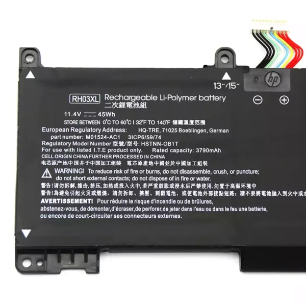 Aккумулятор для ноутбука HP HSTNN-OB1T HSTNN-IB9P TPN-DB0B M01524-AC1 M02027-005 — изображение 3