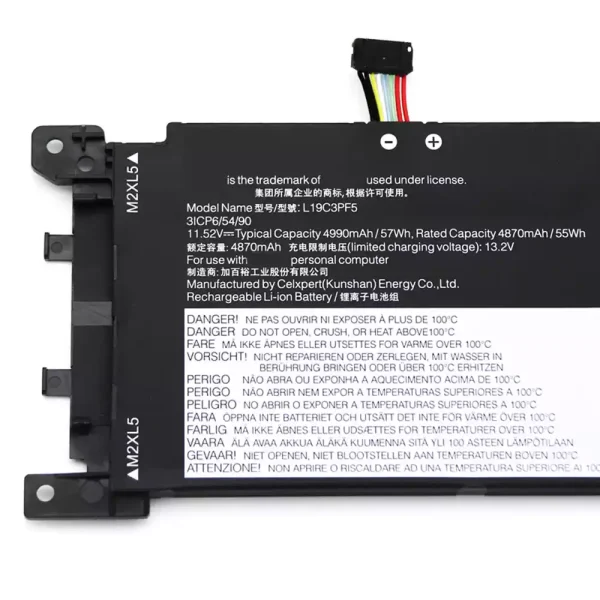 Aккумулятор для ноутбука LENOVO L19C3PF5 L19C3PF4 L19M3PF5 — изображение 2