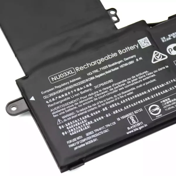 Aккумулятор для ноутбука HP NU03XL — изображение 3