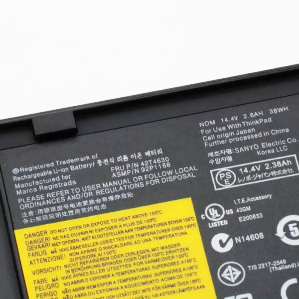 Aккумулятор для ноутбука LENOVO ThinkPad X60 X61 X60S X61S — изображение 3