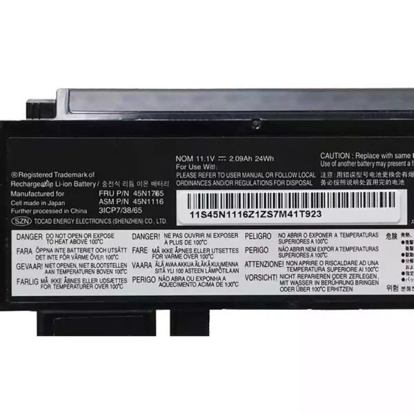 Aккумулятор для ноутбука LENOVO 45N1119 45N1118 45N1765 45N1116 X230S X240S — изображение 3
