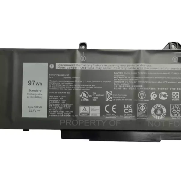 Aккумулятор для ноутбука DELL 9JRV0 9JRVO — изображение 3