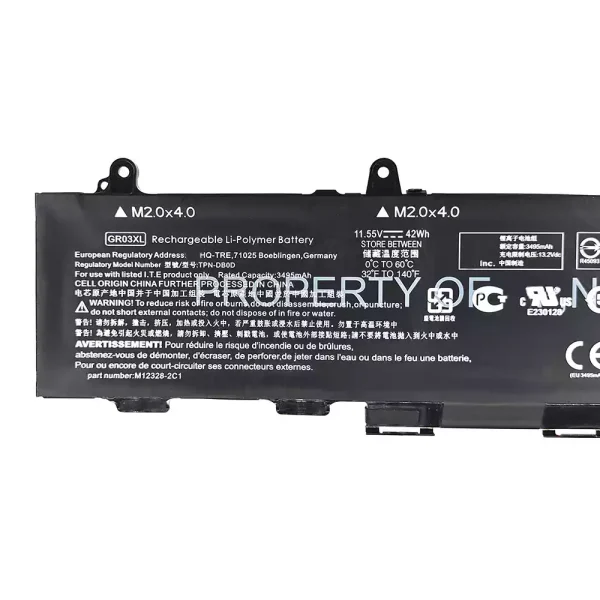 Aккумулятор для ноутбука HP GR03XL — изображение 3
