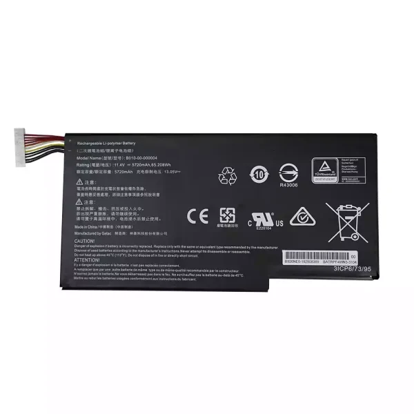 Aккумулятор для ноутбука B010-00-000004,Getac Evga SC15