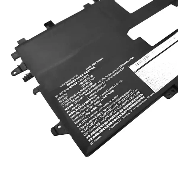 Aккумулятор для ноутбука LENOVO L19C4P72 SB10T83200 5B10W13957,Thinkpad X1 Titanium — изображение 3