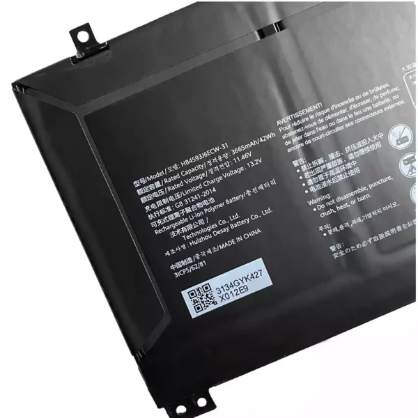 Aккумулятор для ноутбука HUAWEI HB4593J6ECW-31 — изображение 3