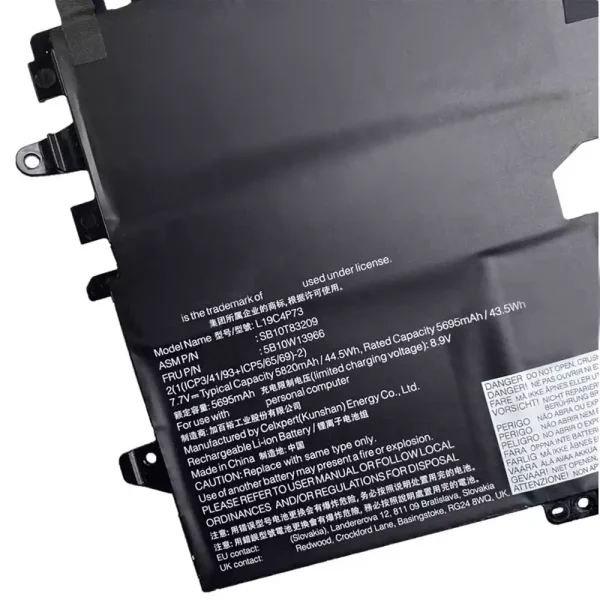 Aккумулятор для ноутбука LENOVO Thinkpad X1 Titanium,SB10T83208 SB10T83209 5B10W13965 5B10W13966 — изображение 3