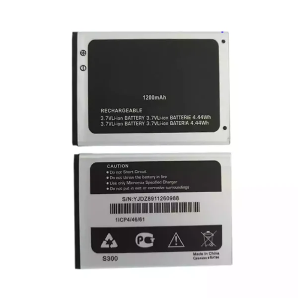 Aккумулятор сотового телефона Применимый к  Micromax S300