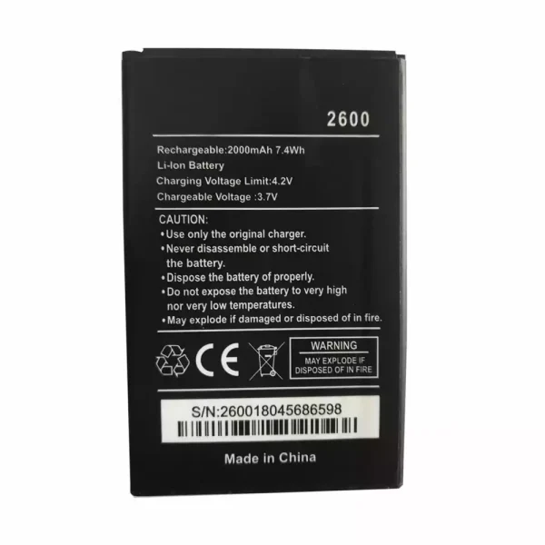 Aккумулятор сотового телефона Применимый к  Wiko 2600