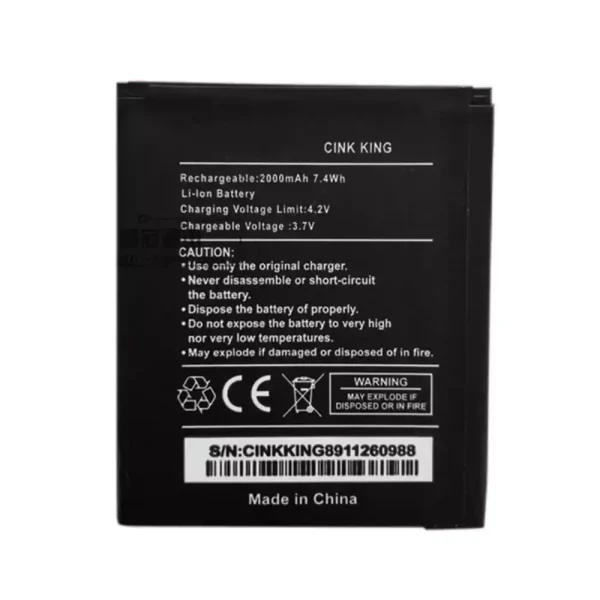 Aккумулятор сотового телефона Применимый к  Wiko CINK KING