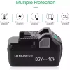 36V/18V 4.0Ah Аккумулятор для Metabo BSL36A18 BSL36B18 371751M 372121M WH36DBGM WH36DC KC18DBFL2QF KC18DDX DH36DPAQ4 — изображение 3