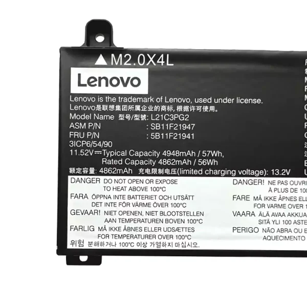 Aккумулятор для ноутбука Lenovo L21C3PG2 L21M3PG2 — изображение 4