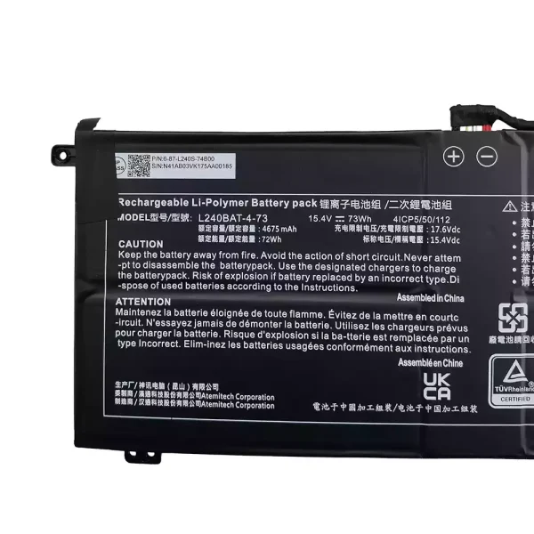 Aккумулятор для ноутбука L240BAT-4-73 — изображение 3