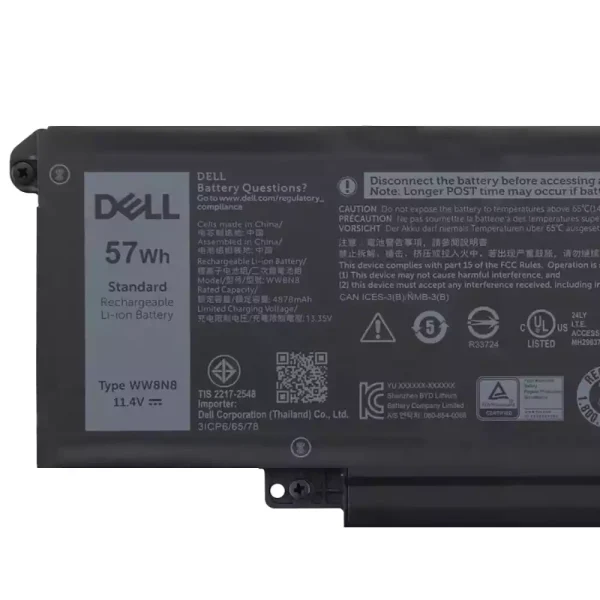 Aккумулятор для ноутбука DELL WW8N8 66DWX — изображение 3
