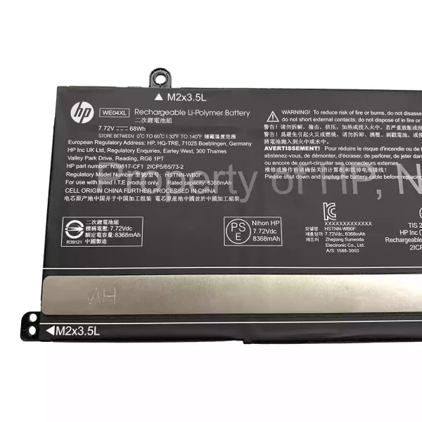 Aккумулятор для ноутбука HP WE04XL HSTNN-WB0F N39857-005 — изображение 3