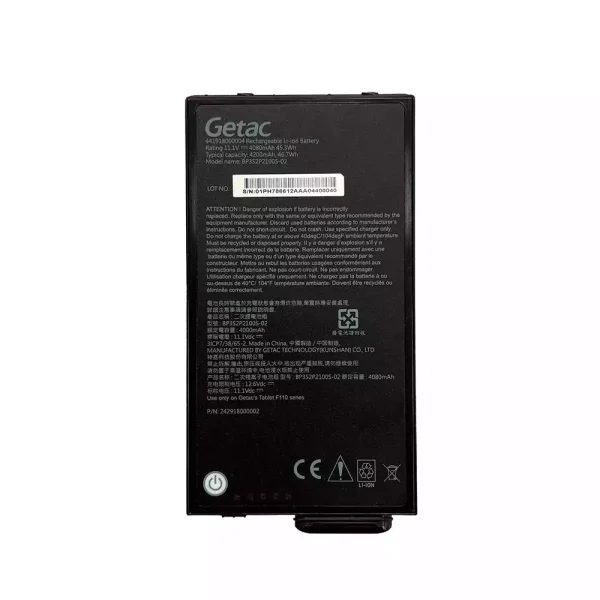 Aккумулятор для ноутбука Getac BP3S2P2100S-02 BP3S1P2680B Getac F110